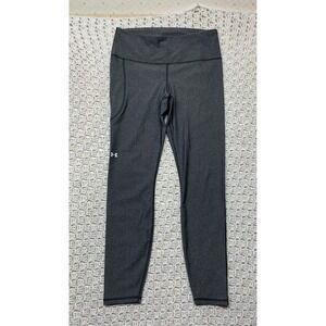 Under Armour Comprensión Leggings Womens Sz‎ L Gray Crop Training Gym Yoga Pants
